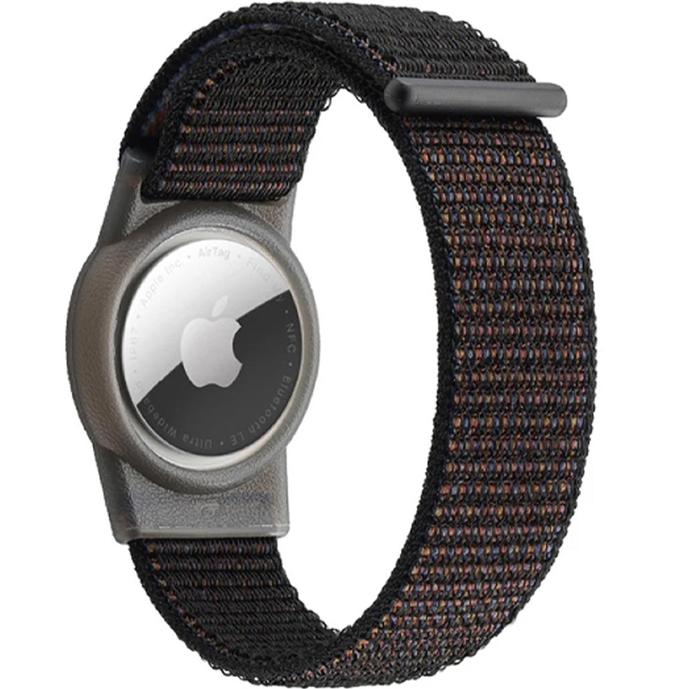 Hülle mit Armband für Apple AirTag, Mobile Origin AirTag Strap, Schwarz