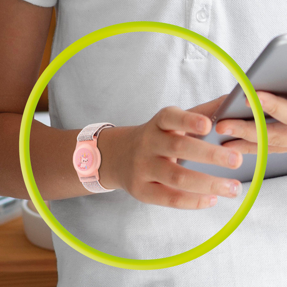 Hülle mit Armband für Apple AirTag, Mobile Origin AirTag Strap, Rosa