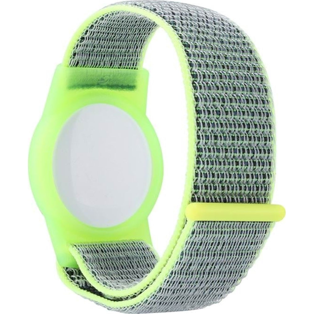 Mobile Origin Schutzhülle mit Armband für Kinder Apple AirTag, Neongrün