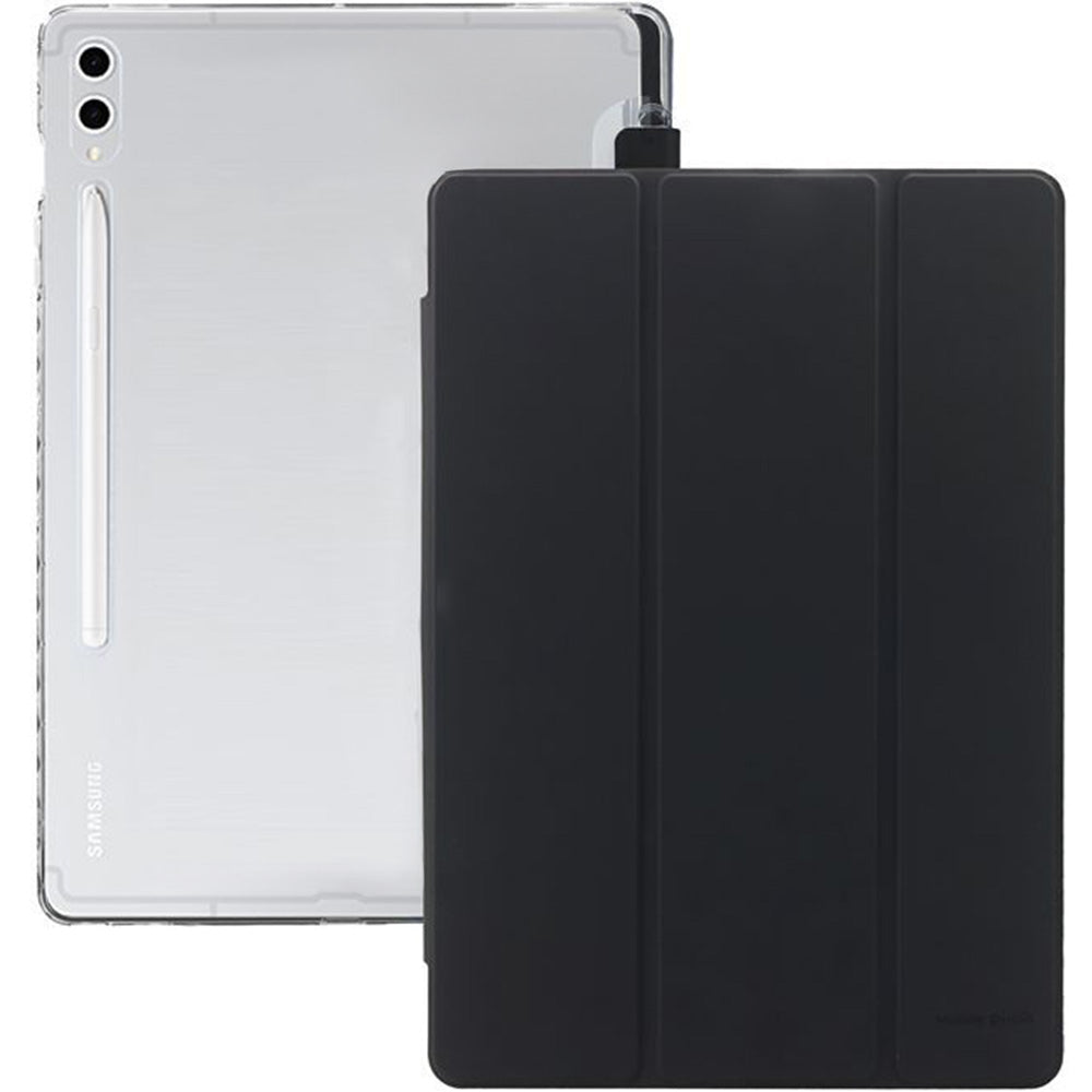 Schutzhülle für Galaxy Tab S10 Plus, Mobile Origin Easy Tablet Case, Schwarz-Transparent