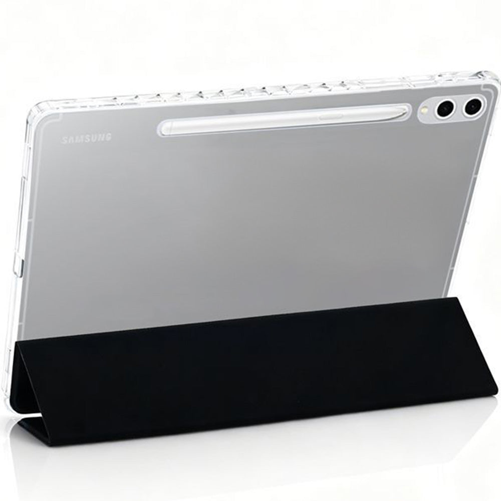 Schutzhülle für Galaxy Tab S10 Plus, Mobile Origin Easy Tablet Case, Schwarz-Transparent