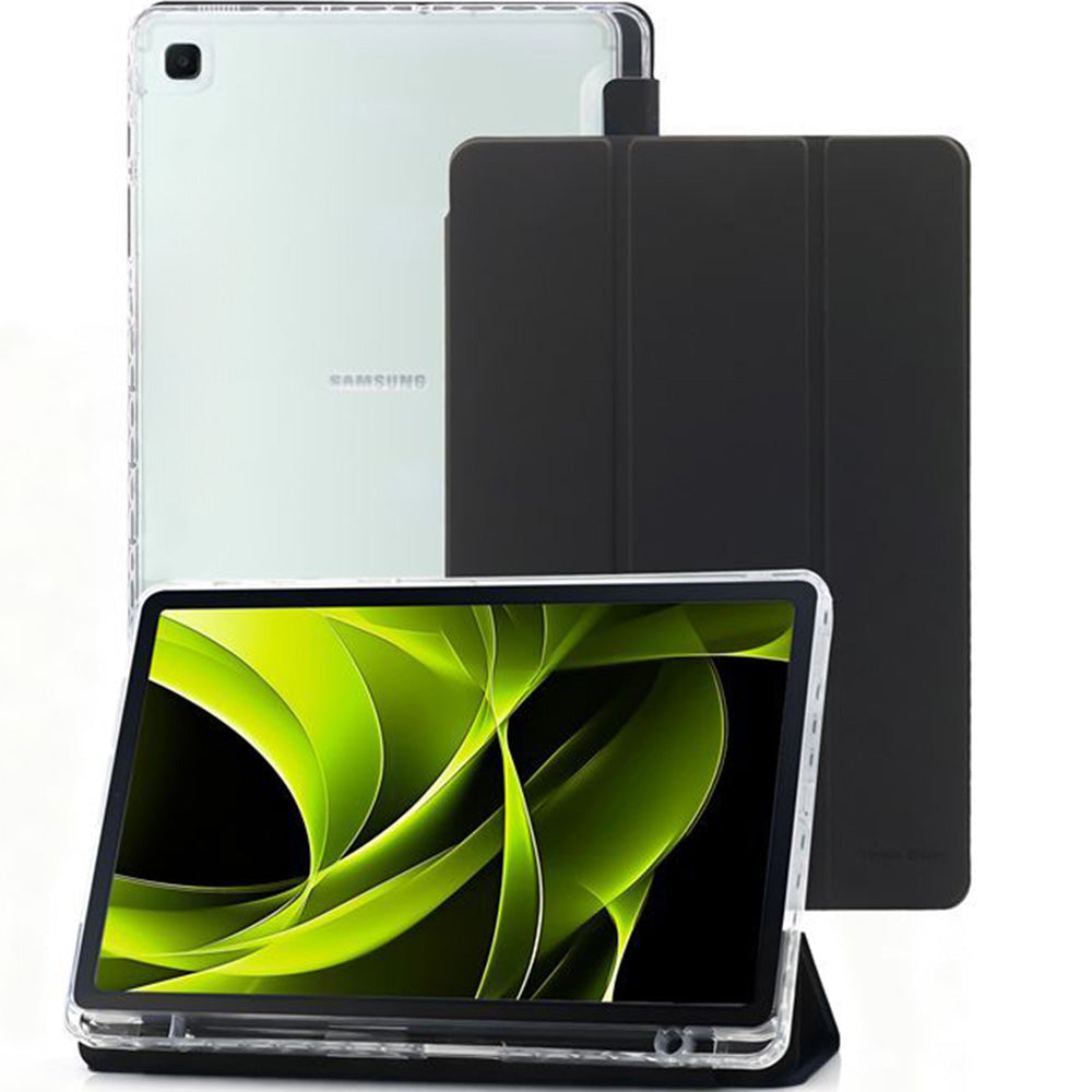 Schutzhülle für Galaxy Tab S6 Lite 2024/2022/2020, Mobile Origin Easy Tablet Case, Schwarz-Transparent