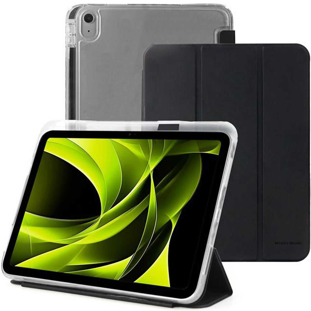 Schutzhülle für iPad Air 11 M4/M3/M2, Mobile Origin Easy Tablet Case, Schwarz-Transparent