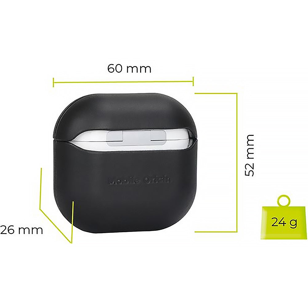 Hülle für AirPods 5 / 4, Mobile Origin Leather Case, Schwarz