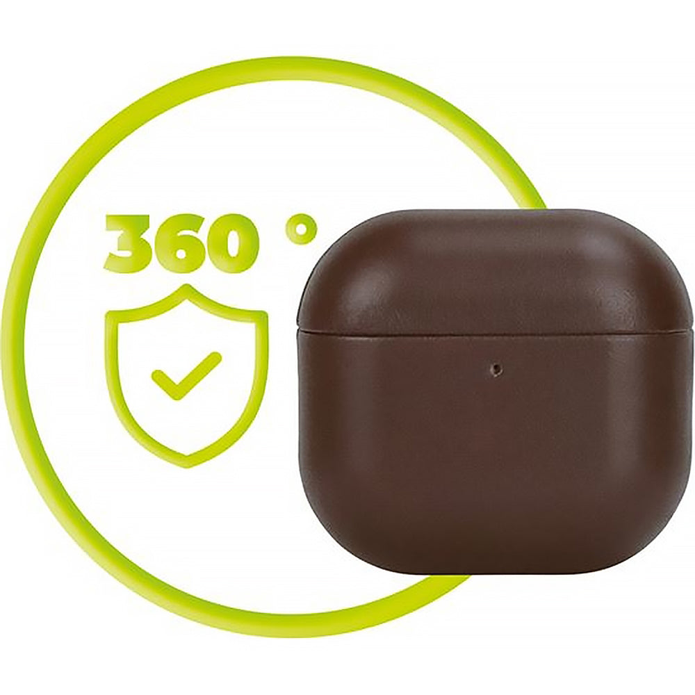 Hülle für AirPods 5 / 4, Mobile Origin Leather Case, Braun