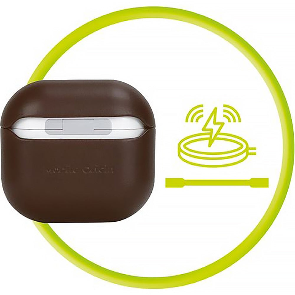 Hülle für AirPods 5 / 4, Mobile Origin Leather Case, Braun