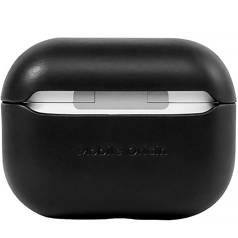 Hülle für AirPods Pro 2, Mobile Origin Leather Case, Schwarz