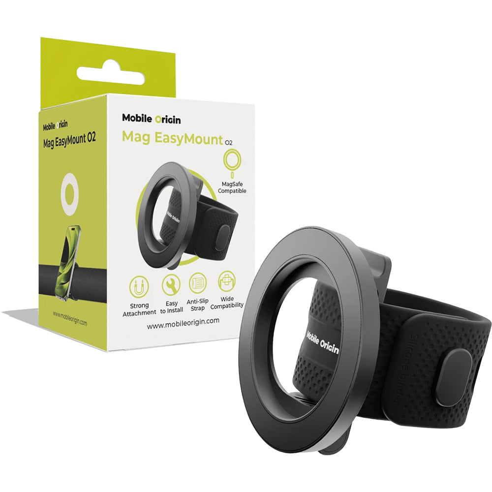 Magnetische Halterung für MagSafe, Mobile Origin Mag O2, für Silikonarmband, Schwarz