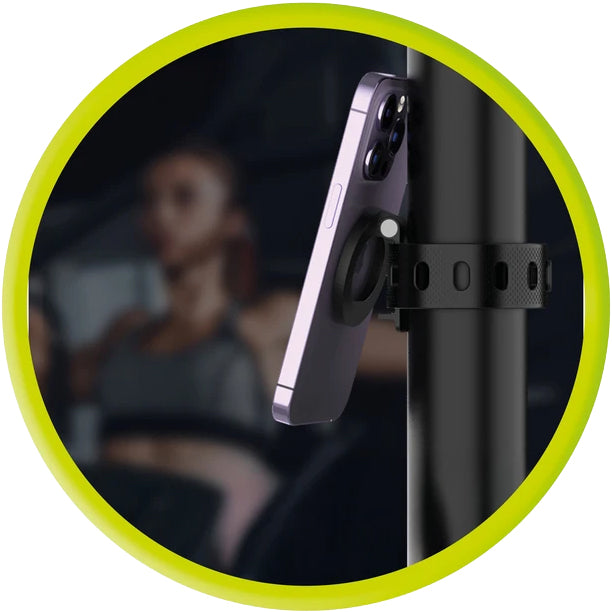 Magnetische Halterung für MagSafe, Mobile Origin Mag O2, für Silikonarmband, Schwarz