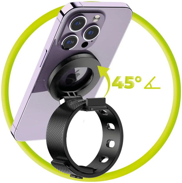 Magnetische Halterung für MagSafe, Mobile Origin Mag O2, für Silikonarmband, Schwarz