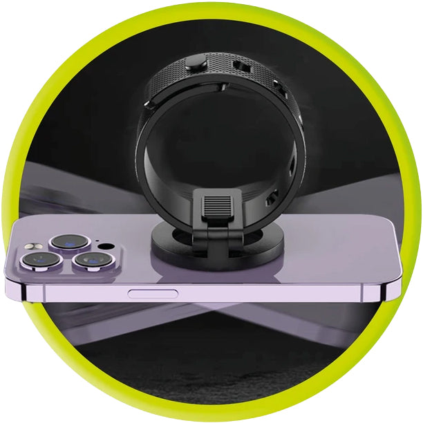 Magnetische Halterung für MagSafe, Mobile Origin Mag O2, für Silikonarmband, Schwarz