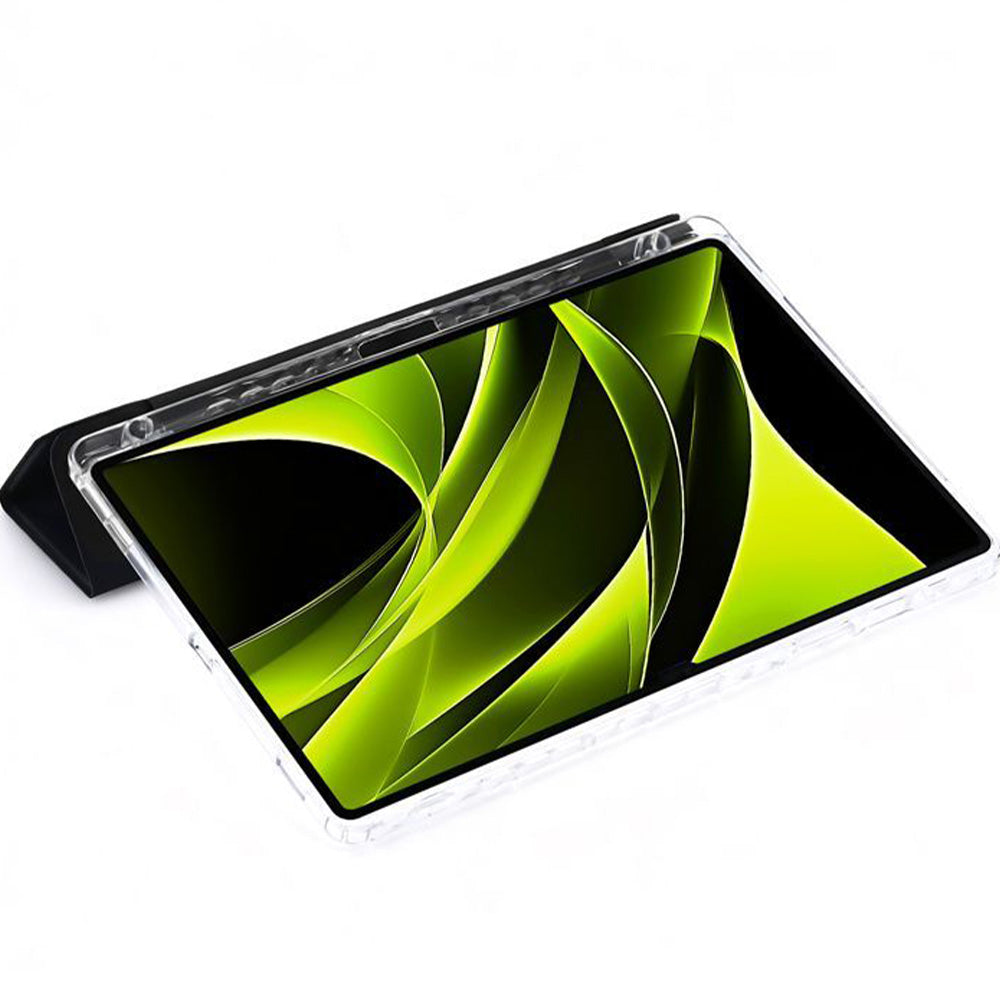 Schutzhülle für Galaxy Tab S10 FE Plus, Mobile Origin Easy Tablet Case, Schwarz-Transparent