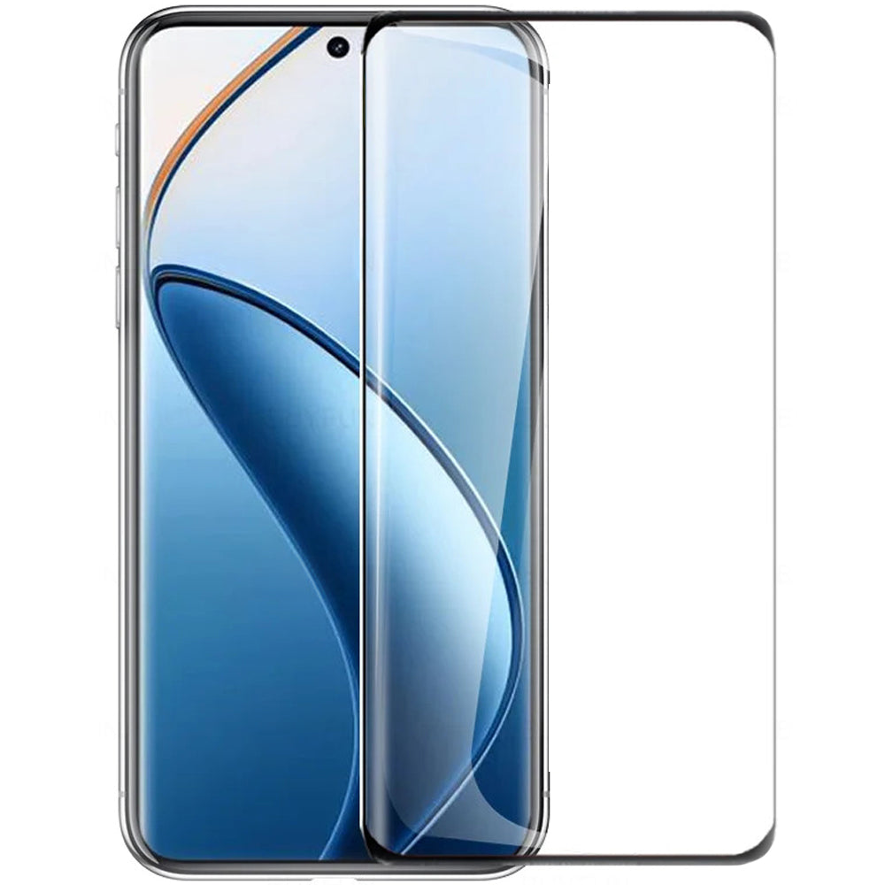 Gehärtetes Glas für Realme 12 Pro / 12 Pro +, Mocolo 3D AB Full Glue, Schwarzer Rahmen