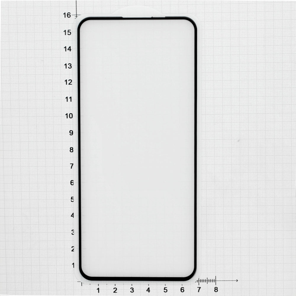 Gehärtetes Glas für Moto G45, Mocolo TG+ Full Glue, Schwarzer Rahmen