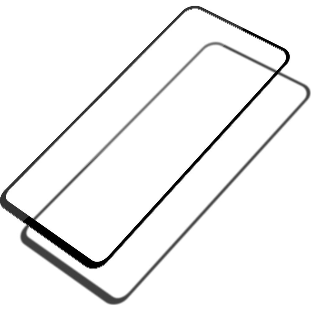 Gehärtetes Glas für Realme 12 / 12X, Mocolo TG+ Full Glue, Schwarzer Rahmen