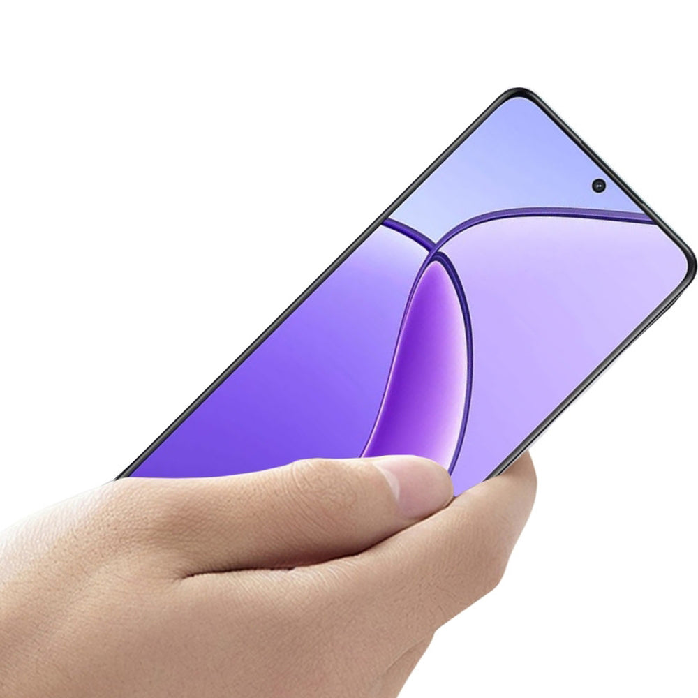 Gehärtetes Glas für Realme 12 / 12X, Mocolo TG+ Full Glue, Schwarzer Rahmen