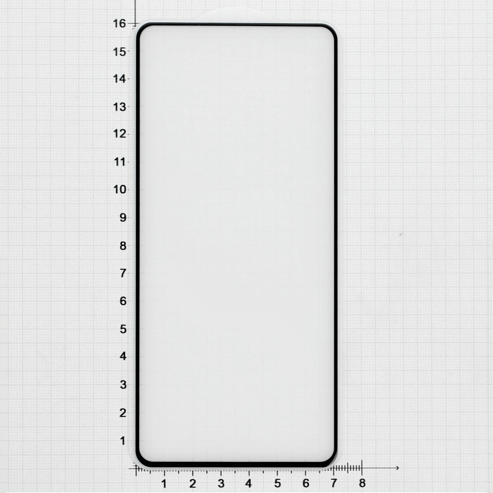 Gehärtetes Glas für Realme 12 / 12X, Mocolo TG+ Full Glue, Schwarzer Rahmen