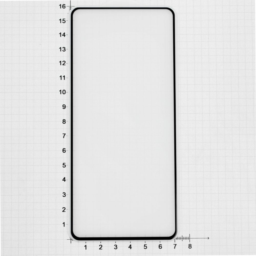 Gehärtetes Glas für Realme 12 / 12X , Mocolo TG+ Full Glue, schwarzer Rahmen