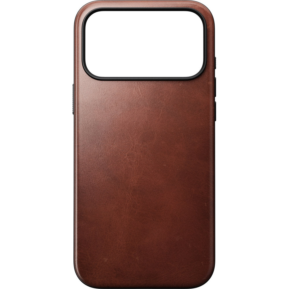 Handyhülle aus Naturleder für iPhone 18 Pro Max / 17 Pro Max, Nomad Modern Leather Case Horween Series mit MagSafe, Braun (4/11)
