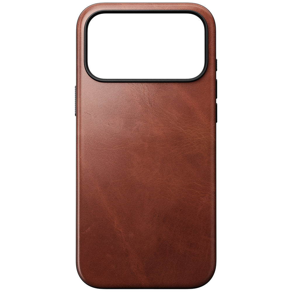 Handyhülle aus Naturleder für iPhone 18 Pro Max / 17 Pro Max, Nomad Modern Leather Case Horween Series mit MagSafe, Braun (8/11)
