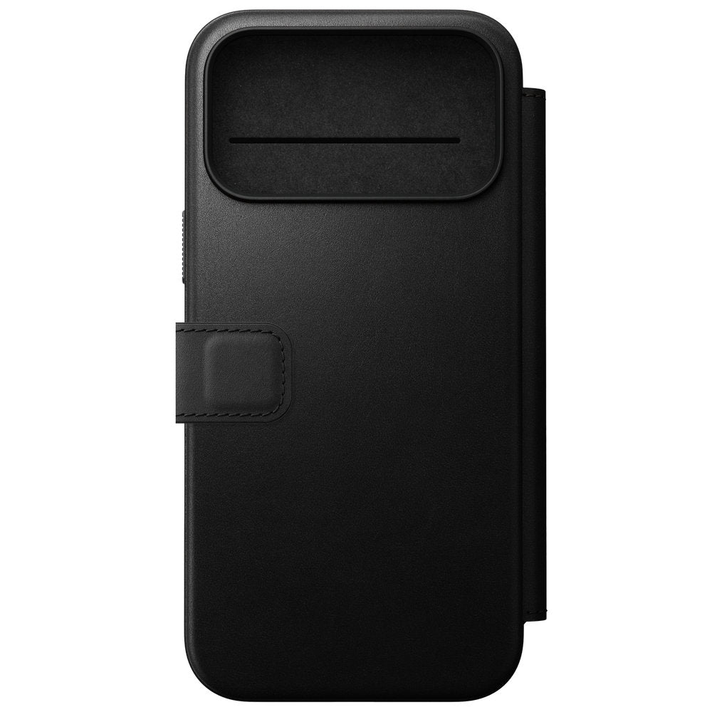 Handyhülle mit Klappe für iPhone 18 Pro Max / 17 Pro Max, Nomad Modern Leather Folio mit MagSafe, Schwarz (6/9)