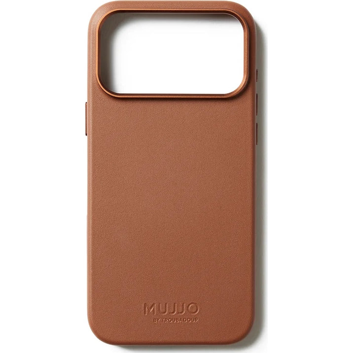 Handyhülle für iPhone 18 Pro Max / 17 Pro Max, Mujjo Full Leather Case für MagSafe, Braun