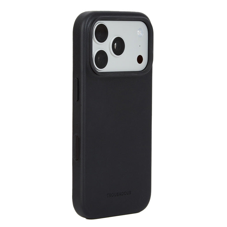 Handyhülle für iPhone 18 Pro, Troubadour Full Leather Case für MagSafe, Schwarz (1/9)