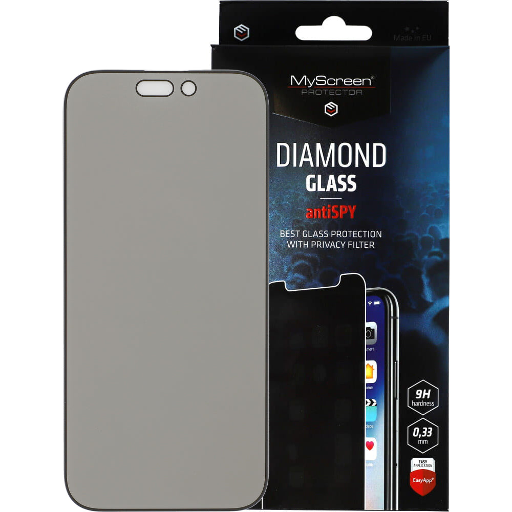 Sichtschutzglas für iPhone 16 Pro, MyScreen Diamond Glass antiSPY