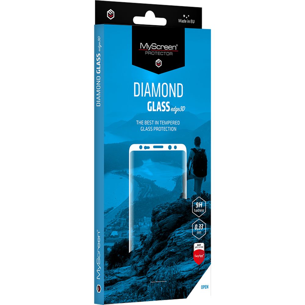 Gehärtetes Glas für Motorola Edge 50 Pro / 50 Ultra, MyScreen Diamond Glass Edge 3D, Schwarzer Rahmen