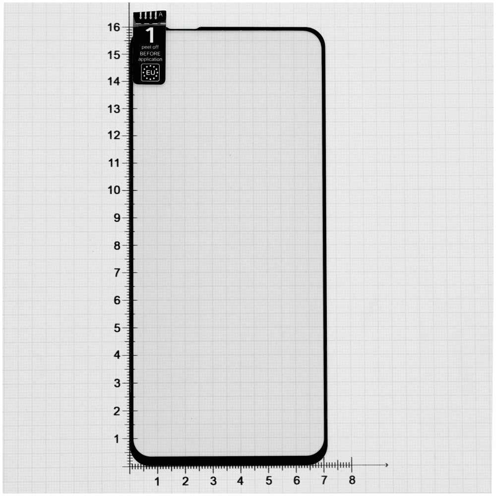 Gehärtetes Glas für Realme 12x, MyScreen Diamond Glass Edge FG, Schwarzer Rahmen