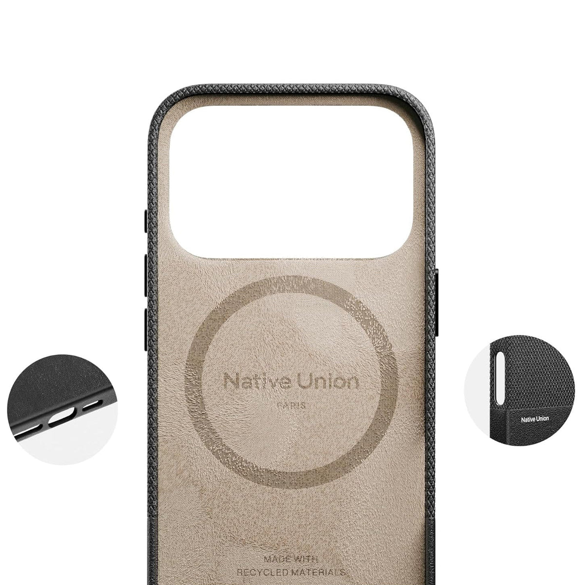 Handyhülle für iPhone 17 Pro, Native Union (RE)Classic mit MagSafe, Schwarz