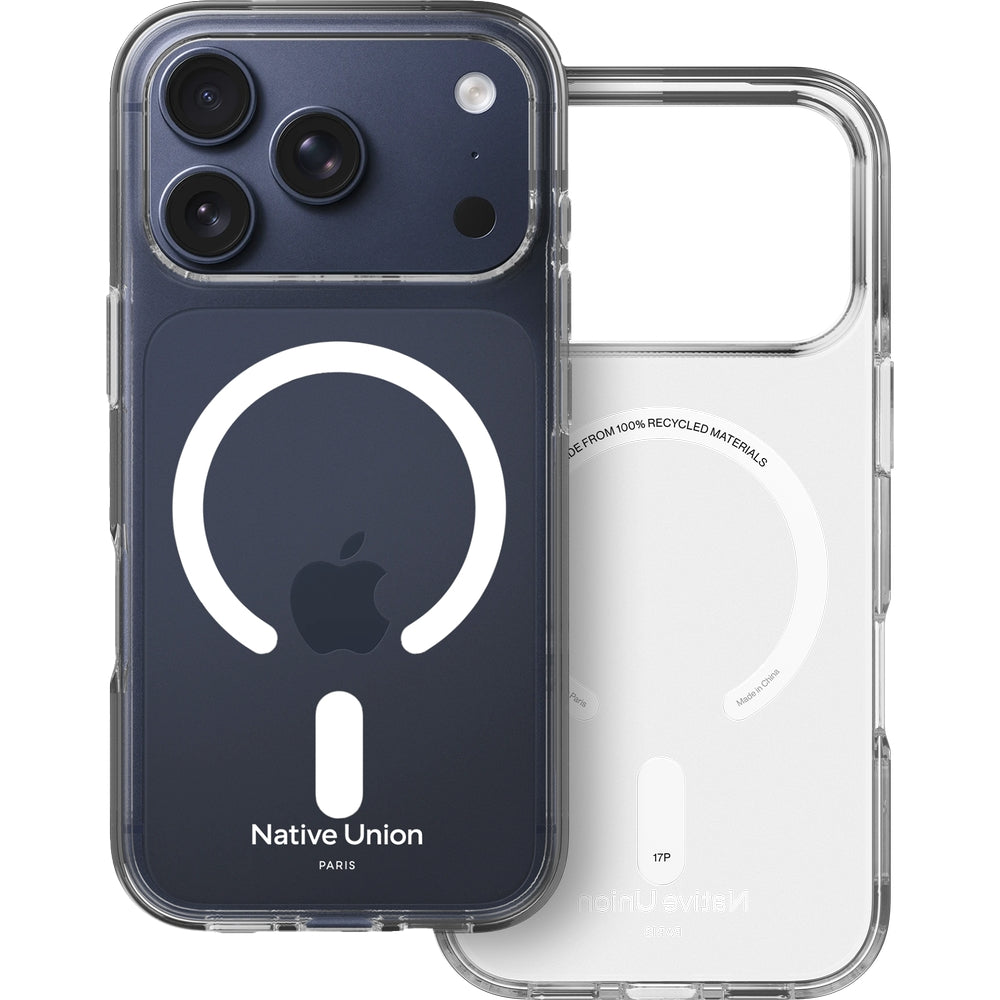 Handyhülle für iPhone 17 Pro, Native Union (RE)Clear mit MagSafe, Transparent