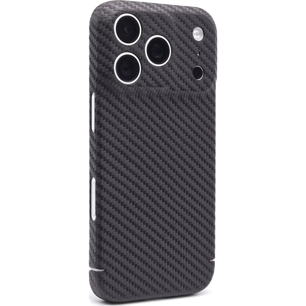 Handyhülle für Apple iPhone 17 Pro, Nevox CarbonSeries, Schwarz