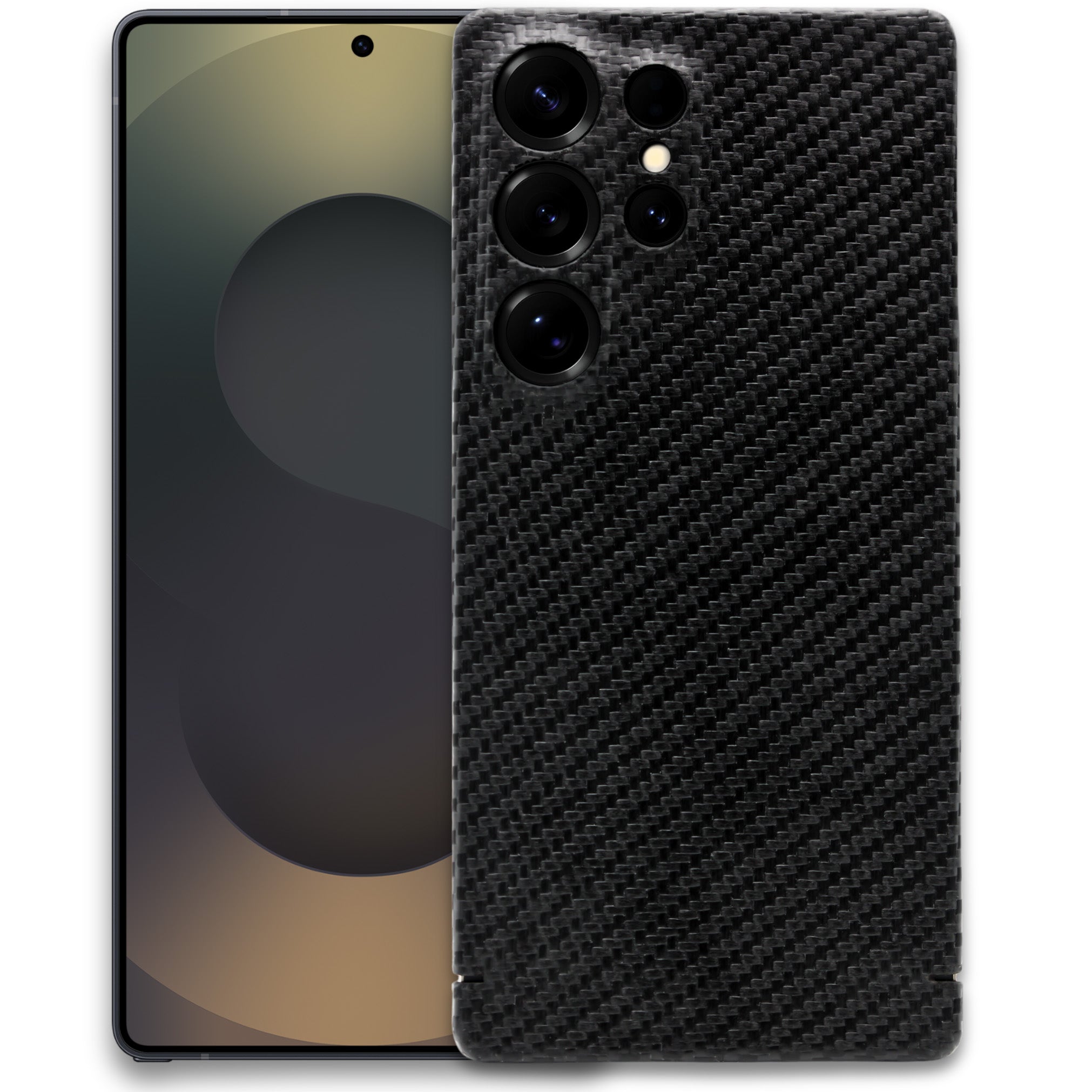 Handyhülle für Galaxy S26 Ultra, Nevox Carbon Series Magnet, Schwarz