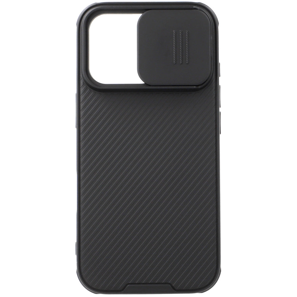 Schutzhülle für iPhone 16 Pro, Nillkin CamShield Pro, Schwarz