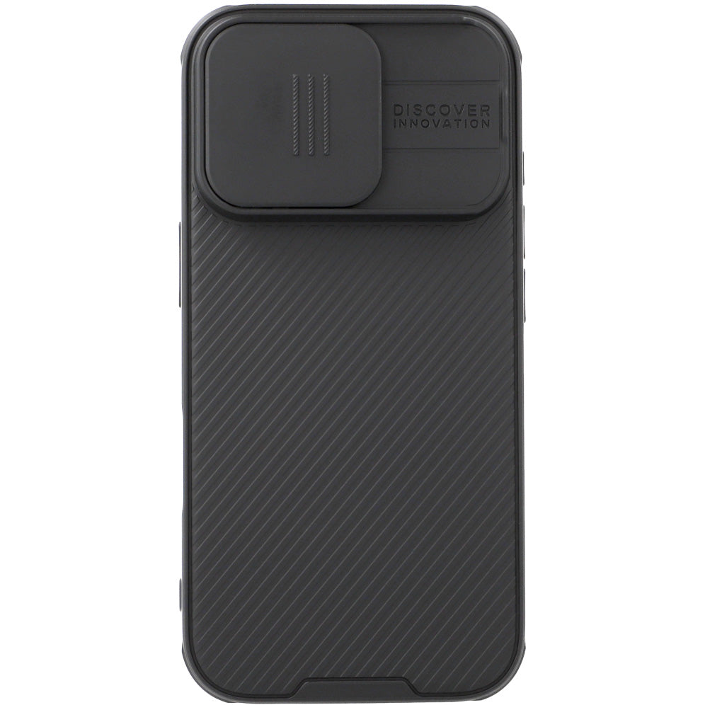 Schutzhülle für iPhone 16 Pro, Nillkin CamShield Pro, Schwarz