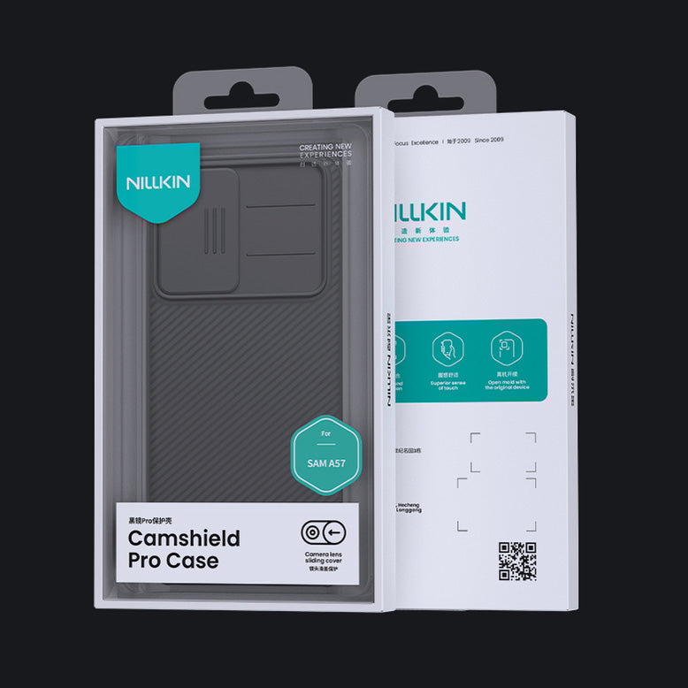 Handyhülle für Galaxy A57 5G, Nillkin CamShield Pro, Schwarz