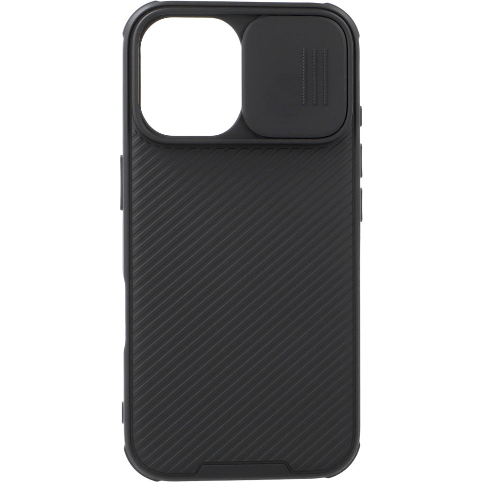 Schutzhülle für iPhone 16, Nillkin CamShield Pro, Schwarz