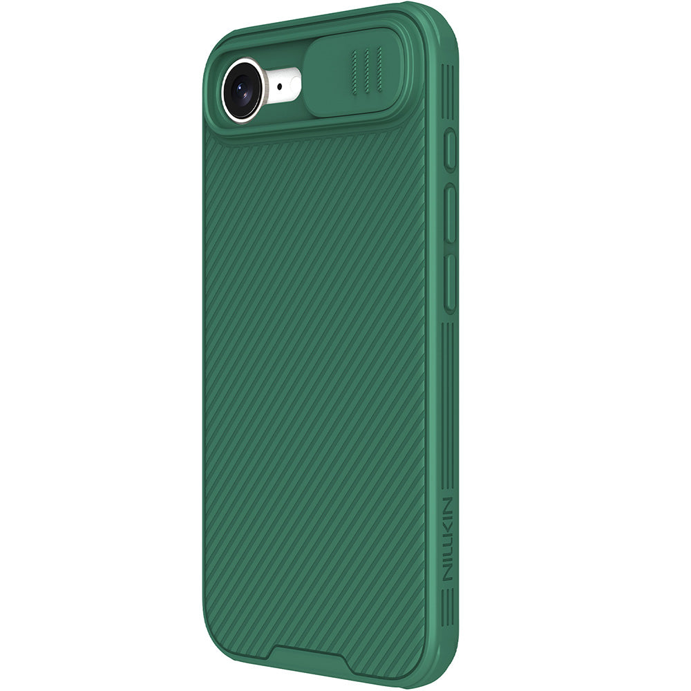 Handyhülle für iPhone 17e / 16e, Nillkin CamShield Pro, Dunkelgrün