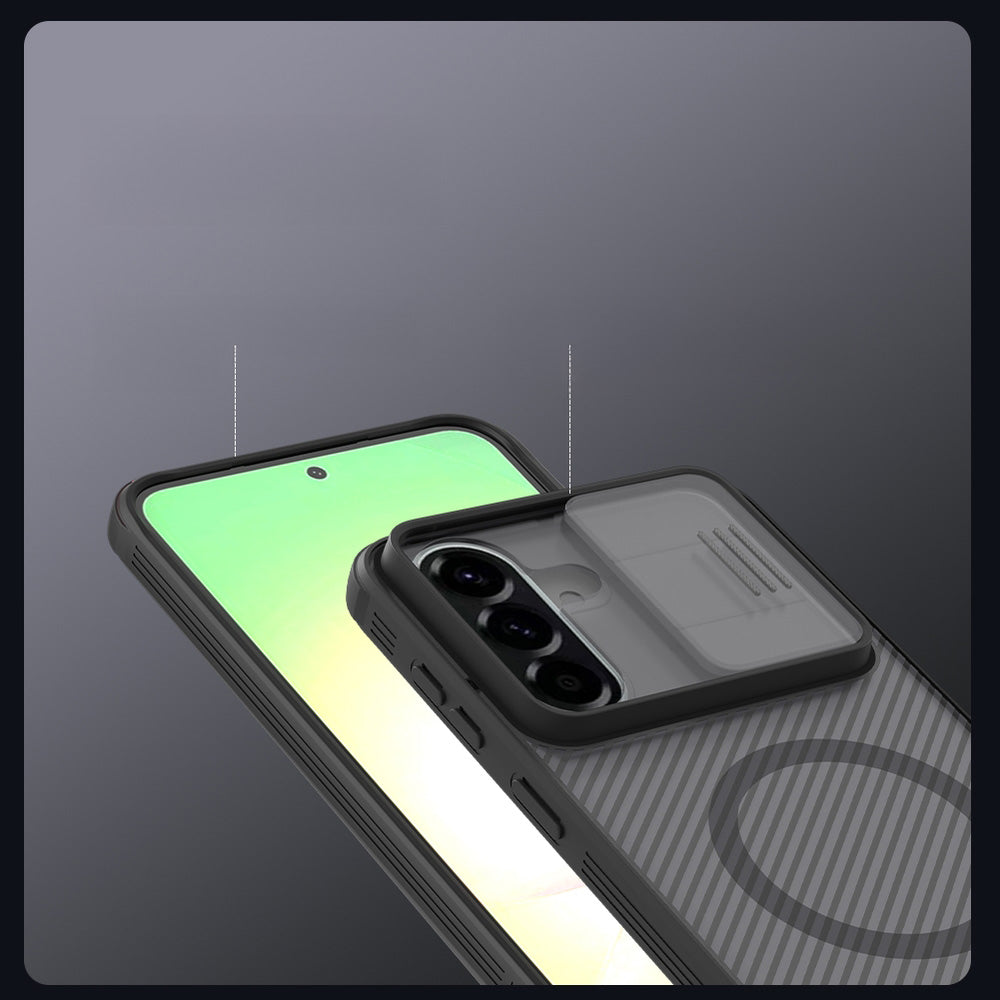 Handyhülle für Galaxy A57 5G, Nillkin CamShield Pro Magnetic mit MagSafe, Rauchfarben