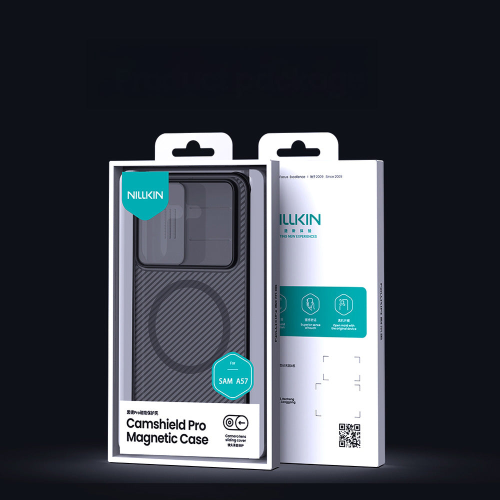 Handyhülle für Galaxy A57 5G, Nillkin CamShield Pro Magnetic mit MagSafe, Rauchfarben