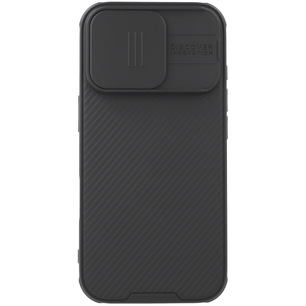 Schutzhülle für iPhone 16 Pro, Nillkin CamShield Pro Magnetic, Schwarz