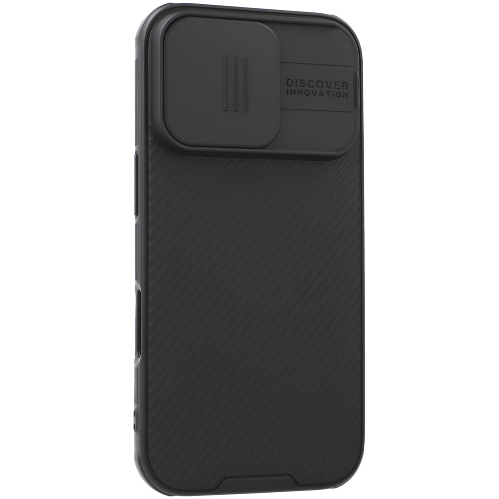 Schutzhülle für iPhone 16 Pro, Nillkin CamShield Pro Magnetic, Schwarz