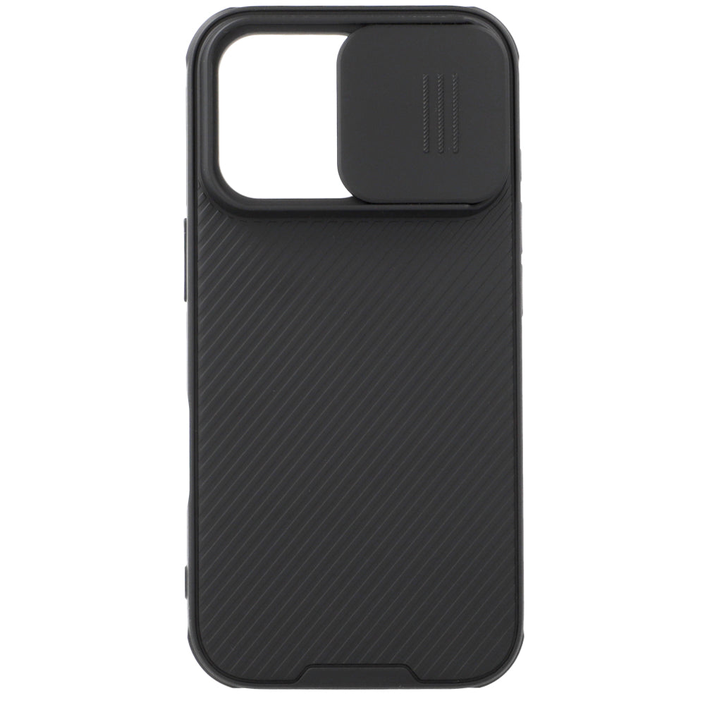 Schutzhülle für iPhone 16 Pro, Nillkin CamShield Pro Magnetic, Schwarz