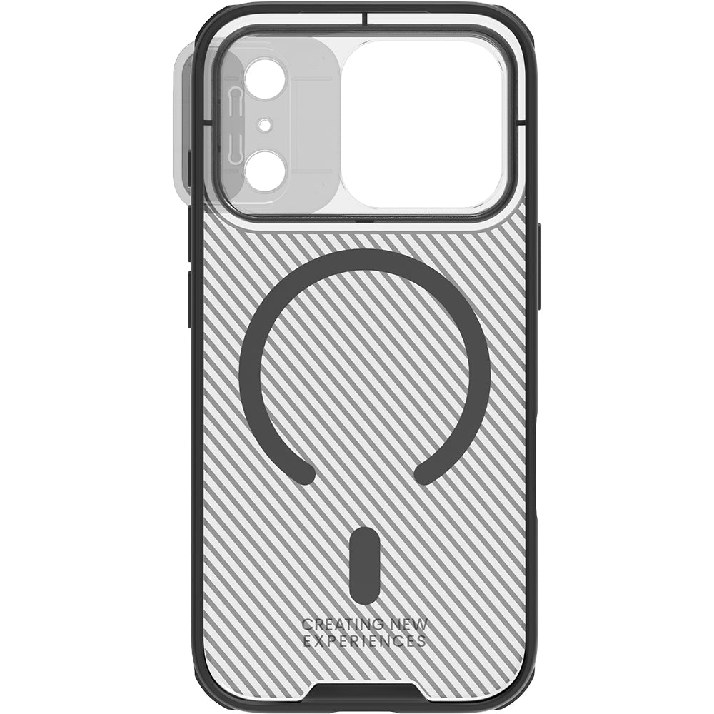 Handyhülle für iPhone 18 Pro / 17 Pro, Nillkin CamShield Pro Magnetic mit MagSafe, Schwarz und Transparent