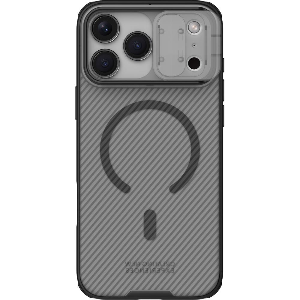 Handyhülle für iPhone 18 Pro Max / 17 Pro Max, Nillkin CamShield Pro Magnetic mit MagSafe, Durchscheinend-Schwarz