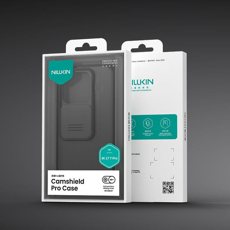 Handyhülle für Xiaomi 17T Pro, Nillkin CamShield Pro, Schwarz