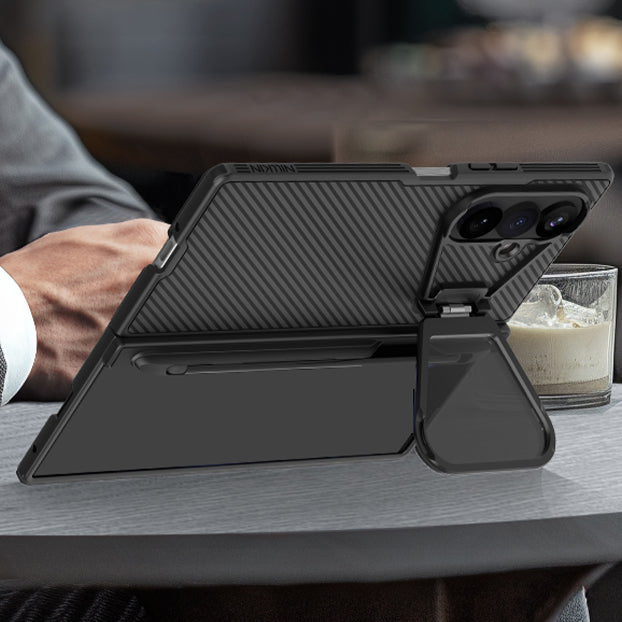 Handyhülle mit Stylus für Galaxy Z Fold8 Ultra, Nillkin CamShield Prop Magnetic mit MagSafe, Schwarz
