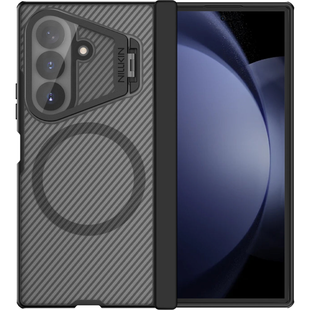 Handyhülle mit Kameraschutz für Galaxy Z Fold8 Ultra, Nillkin CamShield Prop Magnetic, Transparent Schwarz