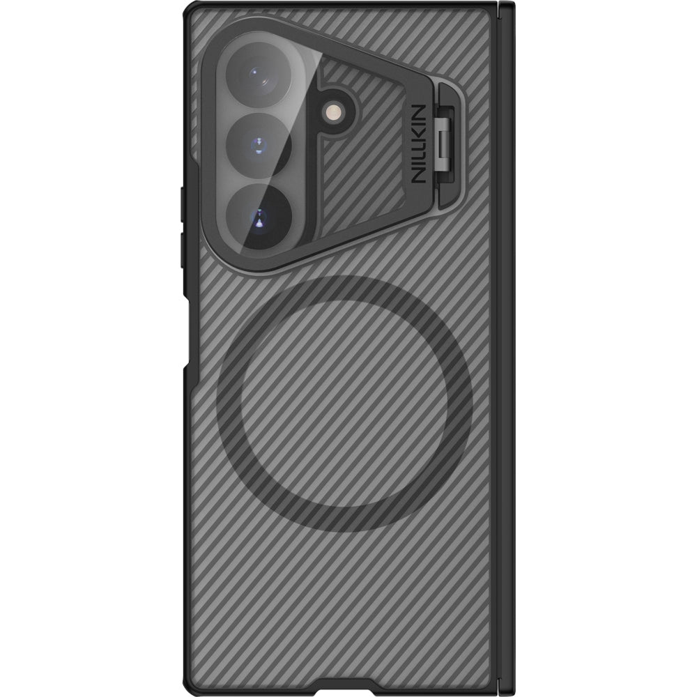 Handyhülle mit Kameraschutz für Galaxy Z Fold8 Ultra, Nillkin CamShield Prop Magnetic, Transparent Schwarz